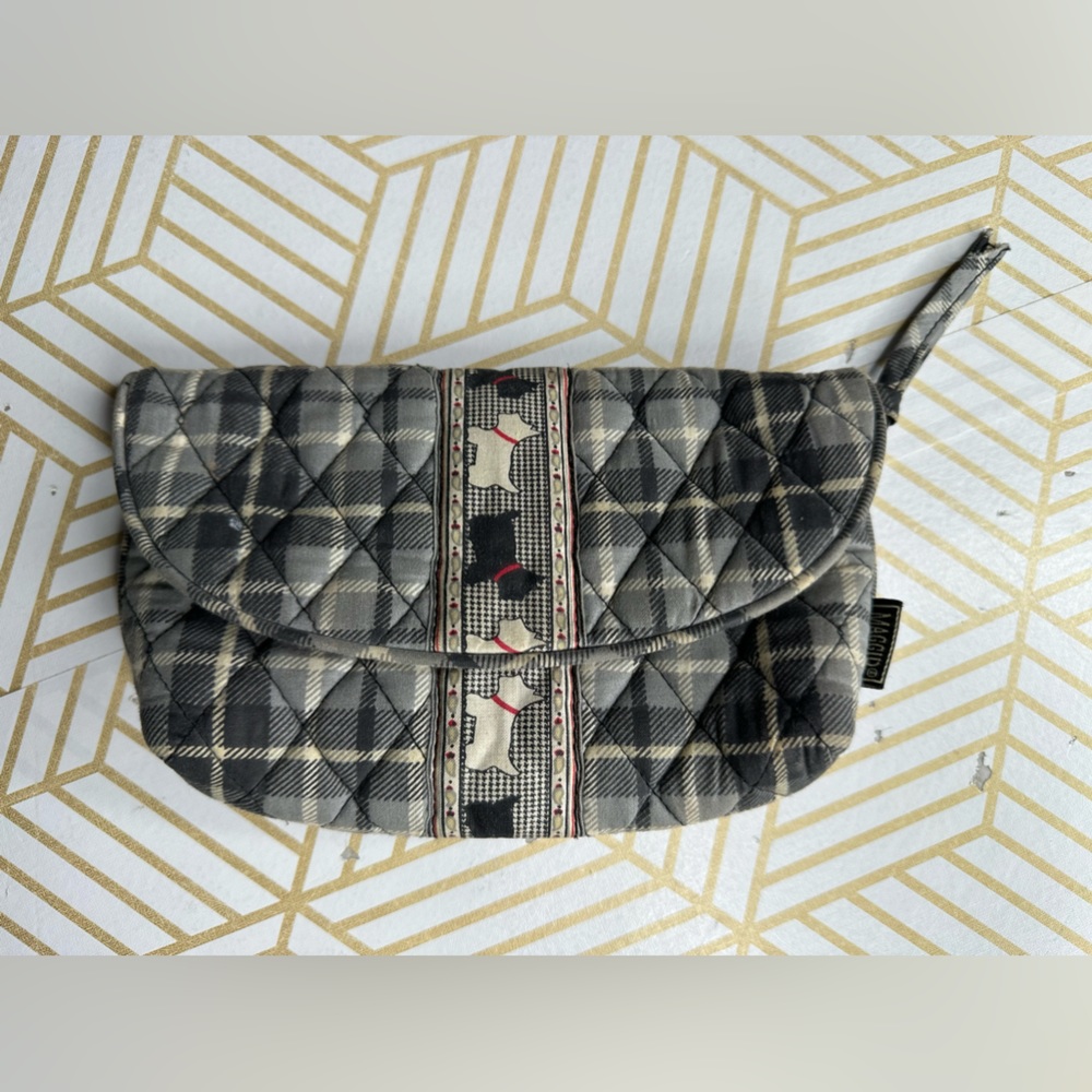 MaggiB Scottish Terrier Scottie Dog Makeup Bag Pouch w/ Mirror